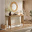 Console de 63 po pour entrée moderne, brun naturel
