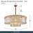 Marquise 28-Light Round Chandelier - Gold