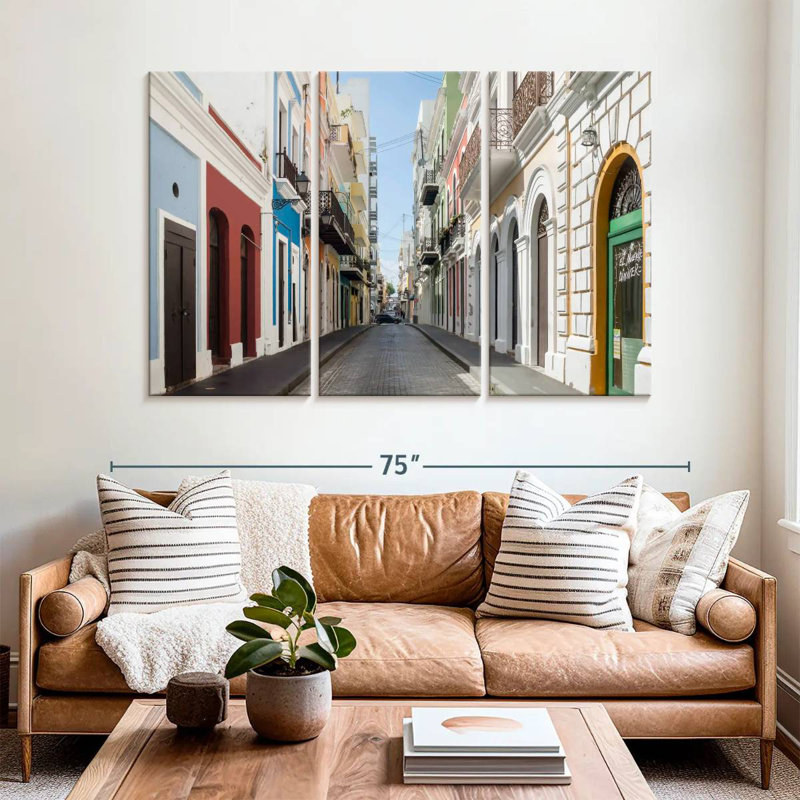 Sebbie San Juan Street Scene, 42" H x 65" W