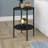 Wayne Stainless Steel Top End Table