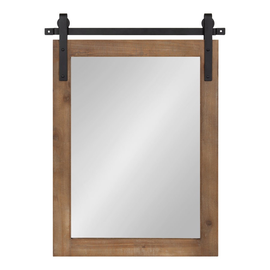 Enora Modern Farmhouse Distressed Accent Mirror