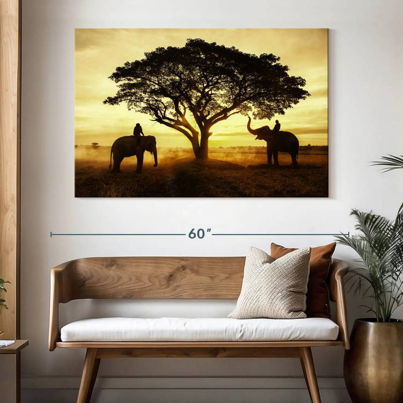 Brampt Elephant Couple Silhouette