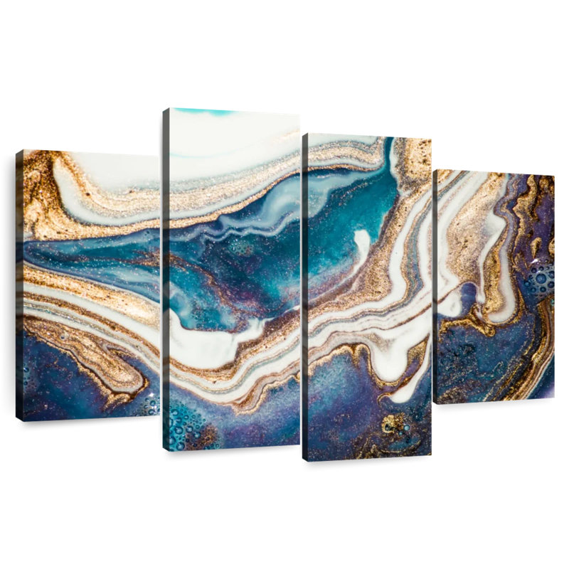 Avery Agate Ripples Abstract, 27" H x 43" W