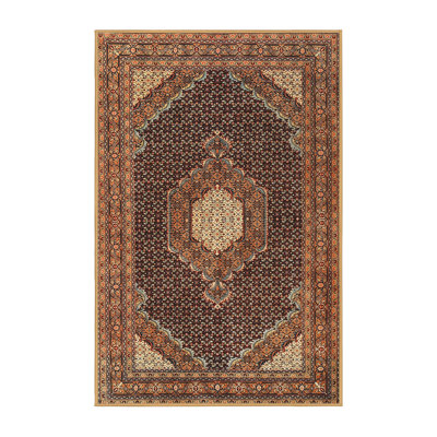 Tapis traditionnel brun / jaune Dietlinde
