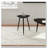 Xander Black Triangular Solid Wood End Table