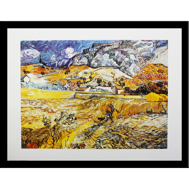 'Paesaggio a S. Remy' by Vincent Van Gogh Framed Painting Print, 24x32 Inch