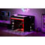 Lit mezzanine avec bureau et rangement, lumières DEL, double Gaming-2084444384