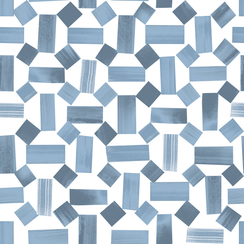 Rouleau de papier peint yosada, Bleu