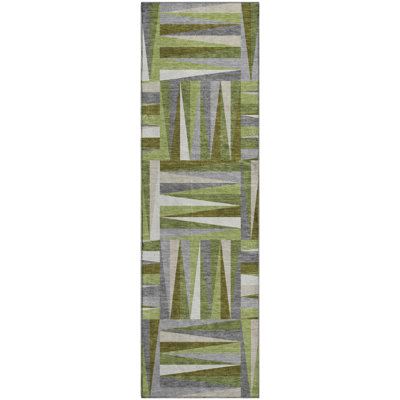 Premium Machine Washable Collett AMF1012 Squares Rug