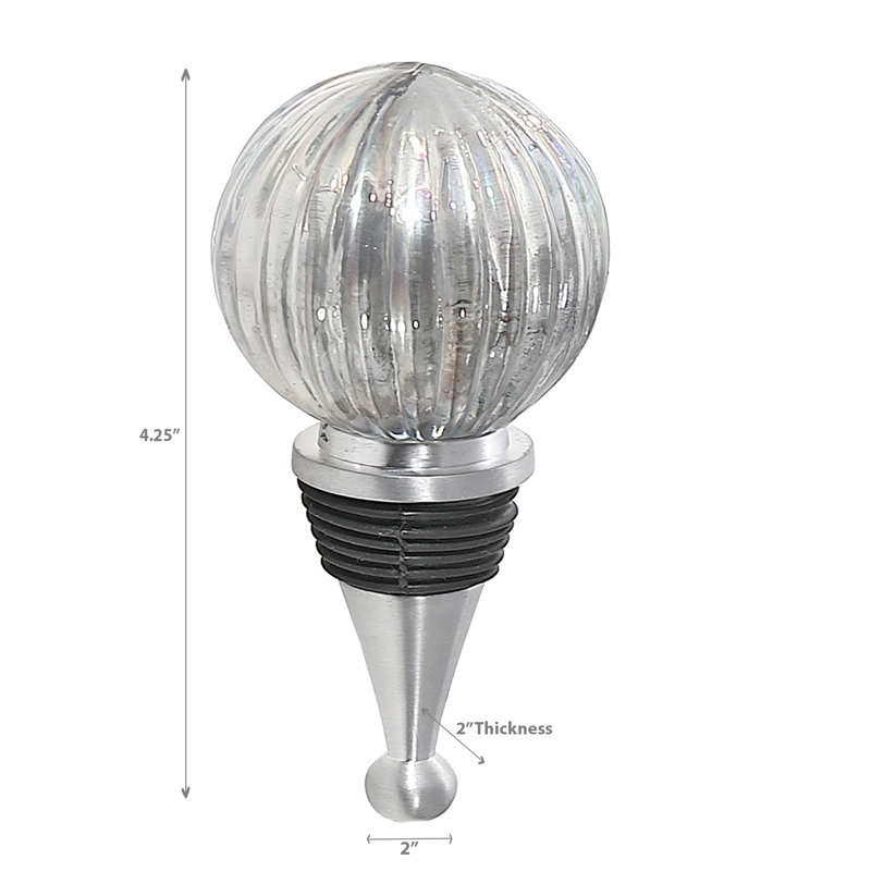 Bouchon de bouteille en acier inoxydable Haroldene, Argent