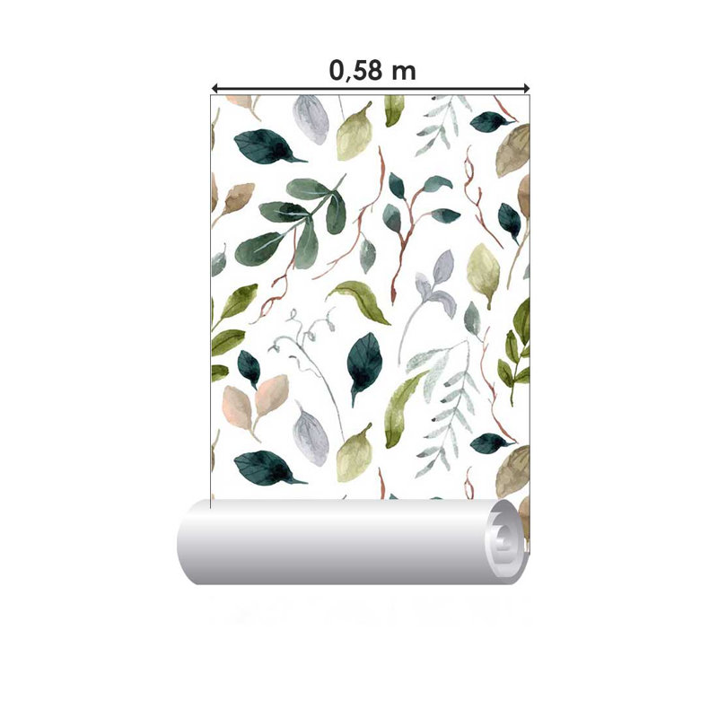 Rouleau de papier peint pelez et collez, L 126 po x l 24 po