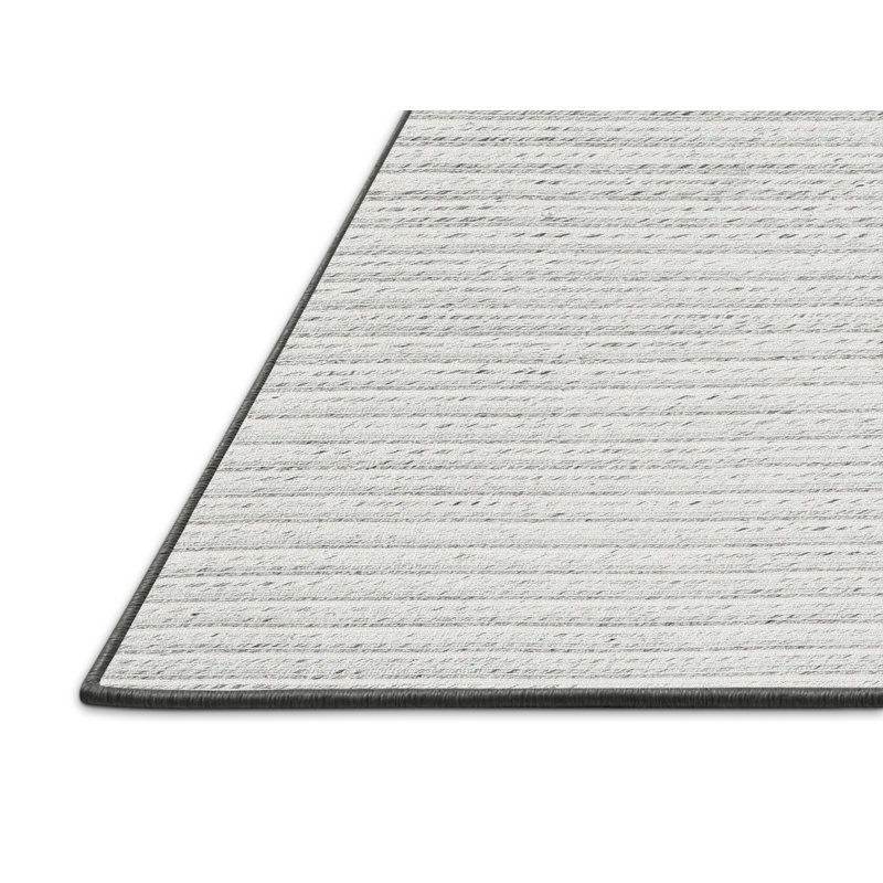 Tapis contemporain blanc cassé, Rectangle 5 pi x 7 pi