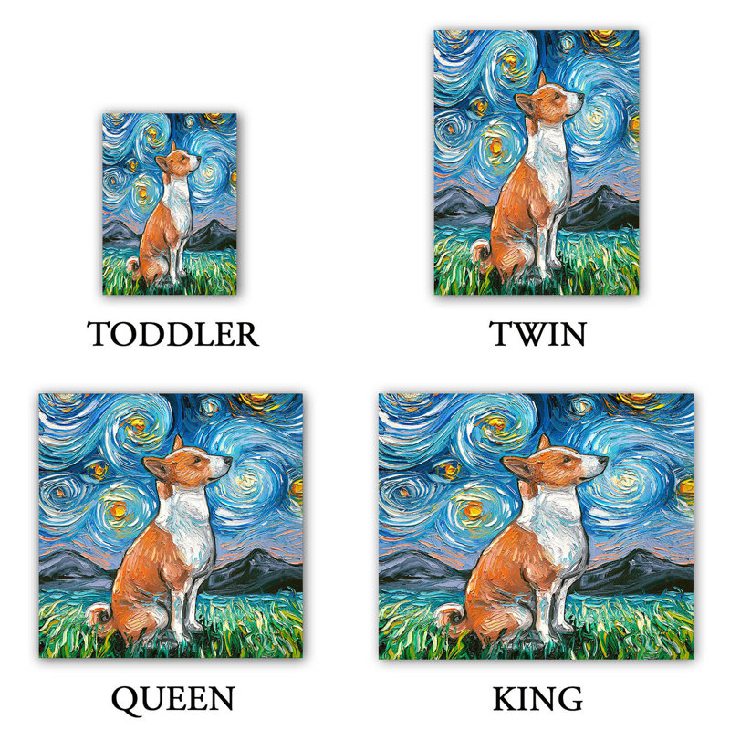 Ensembles de housses de couette DiaNoche en microfibre par Aja Ann - Basenji Dog