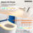 SANOXIS Smart Toilet Bidet Combo, Auto Open/Close Lid, Tankless 1.28 GPF Auto Flush, Heated Seat, Warm Wash & Dry, Intelligent Soft- Close, Blackout Flush, Deodorizer And Remote Control