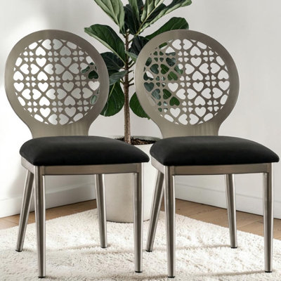 Ensemble de 2 chaises d'appoint Abner