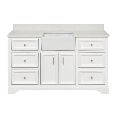 Emiliano 60" Single Bathroom Vanity Set