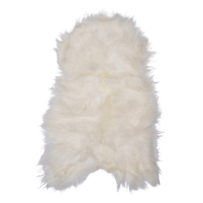 Sheepskin Area Rug in White