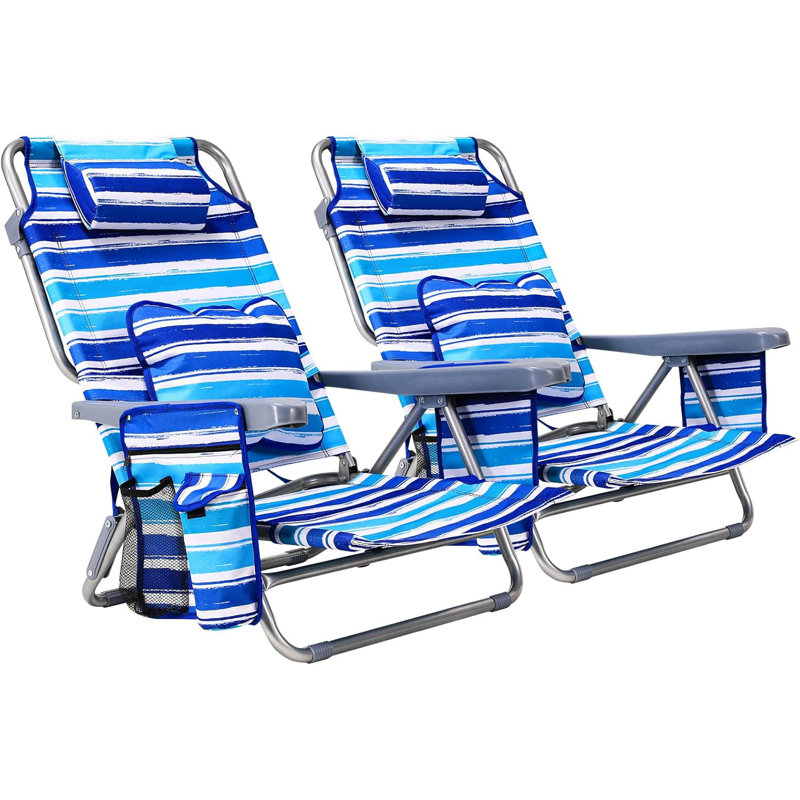 Folding Beach Chair, Blue