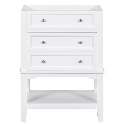 17.9'' Single Bathroom Vanity Base Only in White