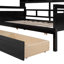 Daybed with Slatted Base, Bedside Shelf and Two Storage Compartments, Sleek Frame-1077461186-1077461184