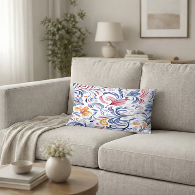 Coussin décoratif French Country - Coussin Blue Calm Curl