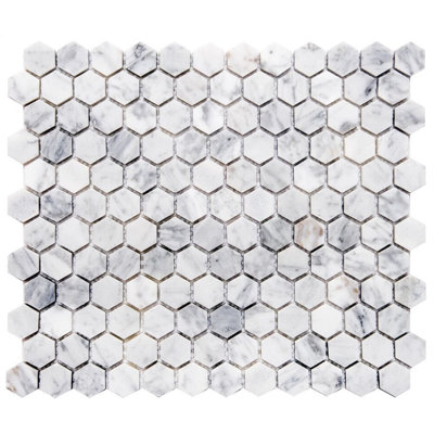 SAMPLE - Santorini Marble Mosaic Tile