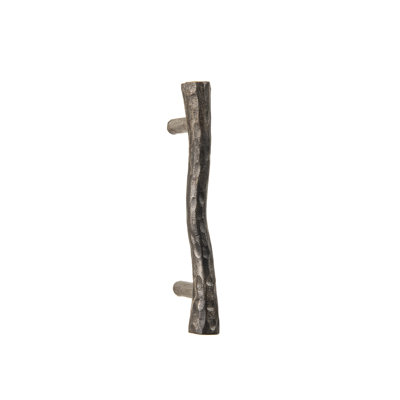 Hand Forged Iron Door Handle with Hammered texture
