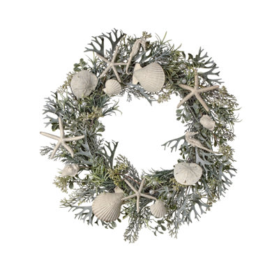 Faux Shell Nautical 22'' Wreath