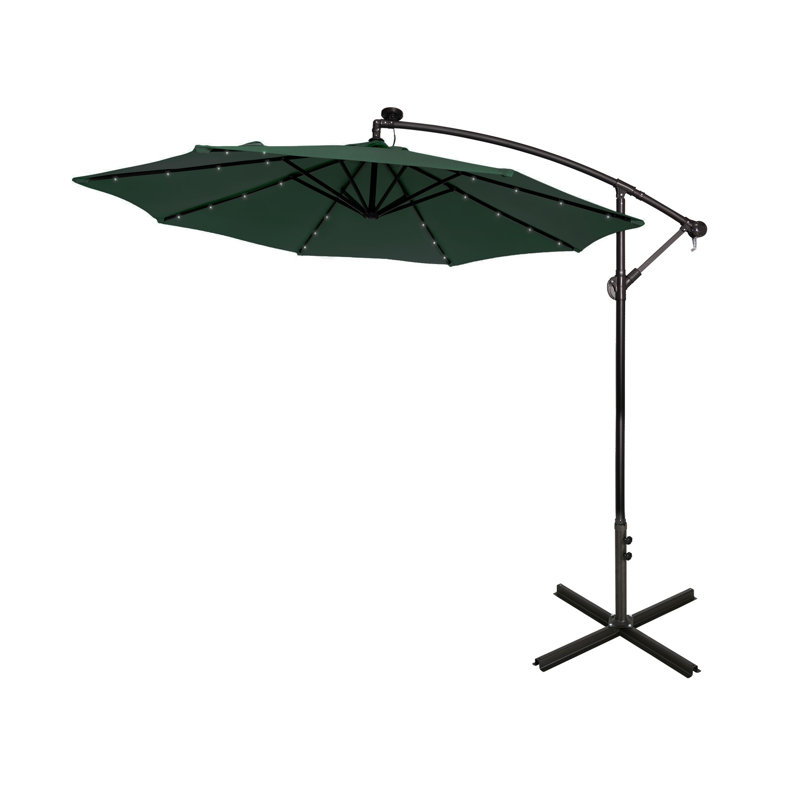 Parasol en porte-à-faux 10 pi Kinyon, Vert foncé