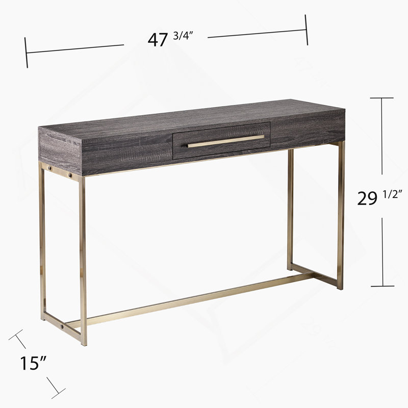 Longue console avec rangement, pour les espaces étroits et les décors modernes, les couloirs et les salons.