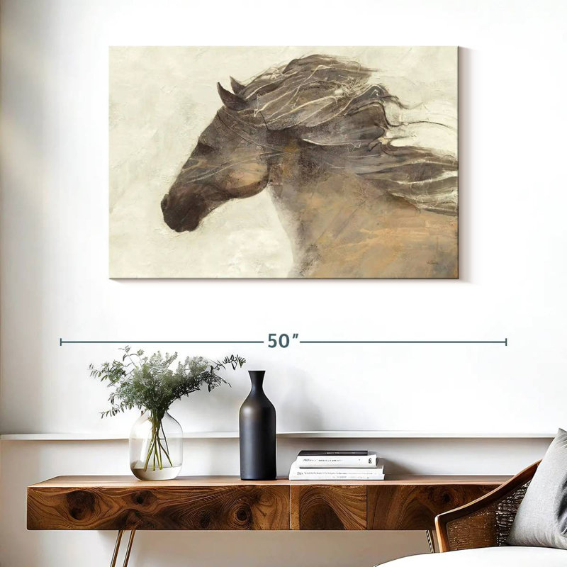 Brampt Abstract Horse, 26" H x 39" W