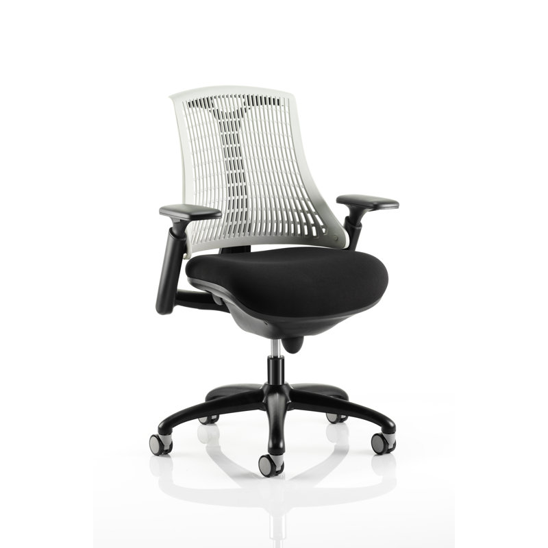 Polyester Blend Office Chair, Moonstone White