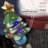 48"H Outdoor Solar Snowman Statue Holiday Decoration with Color Changing LED Lights