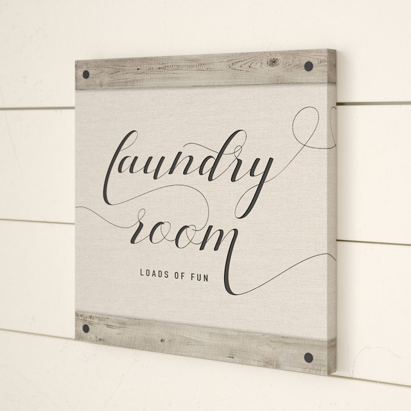 " Laundry Room " by Amanda Murray, 12" H x 12" W x 0.75" D, Wrapped Canvas