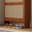Armoire à chaussures en rotin pour entrée