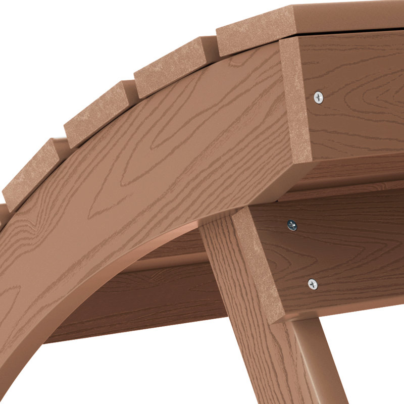 Repose-pieds Adirondack, Teck