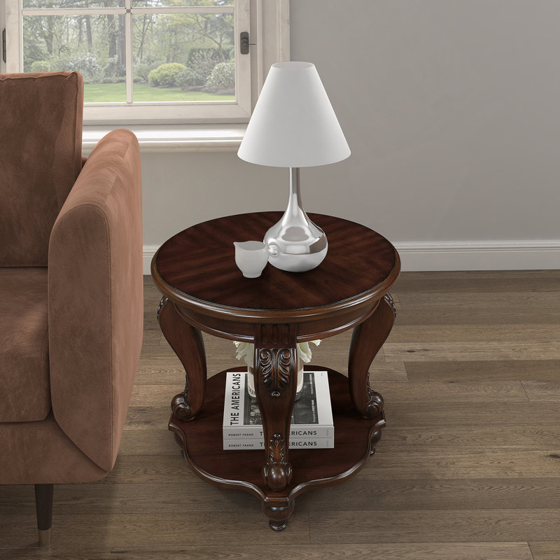 Ensemble de table basse de salon, table basse et deux tables d'appoint pour bureau, Cherry, Cherry