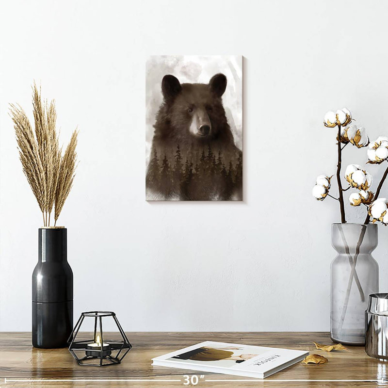 Brampt Brown Forest Bear, 12" H x 8" W