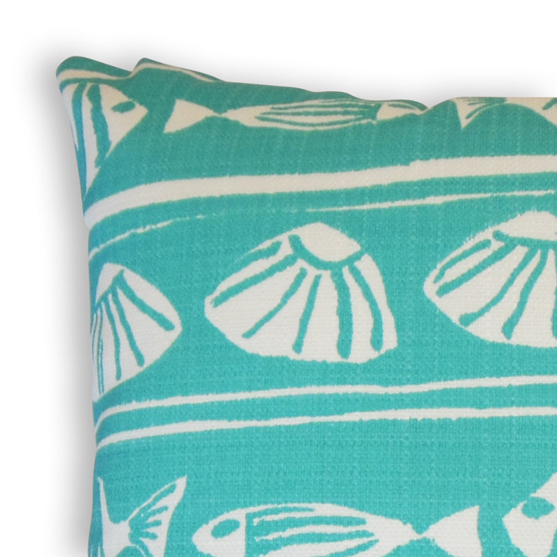  Coussin décoratif intérieur / extérieur Coastal, Hauteur (24 po) x largeur (24 po)