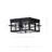 Matte Black W 2 - Bulb LED Outdoor Flush Mount Outdoor Flush Mount