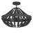 4-light Matte Black Beaded Semi-flush Mount-1920776602
