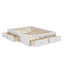 Lit plateforme avec 6 tiroirs de rangement