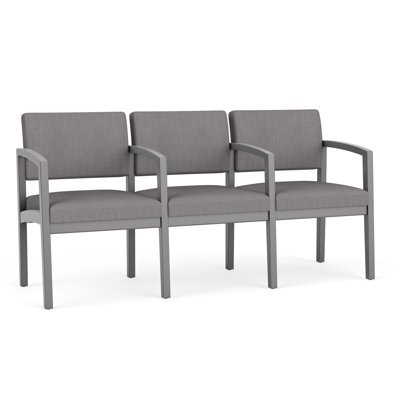 Lenox Wood Waiting Reception 3 Seat Tandem Seating Wood Frame