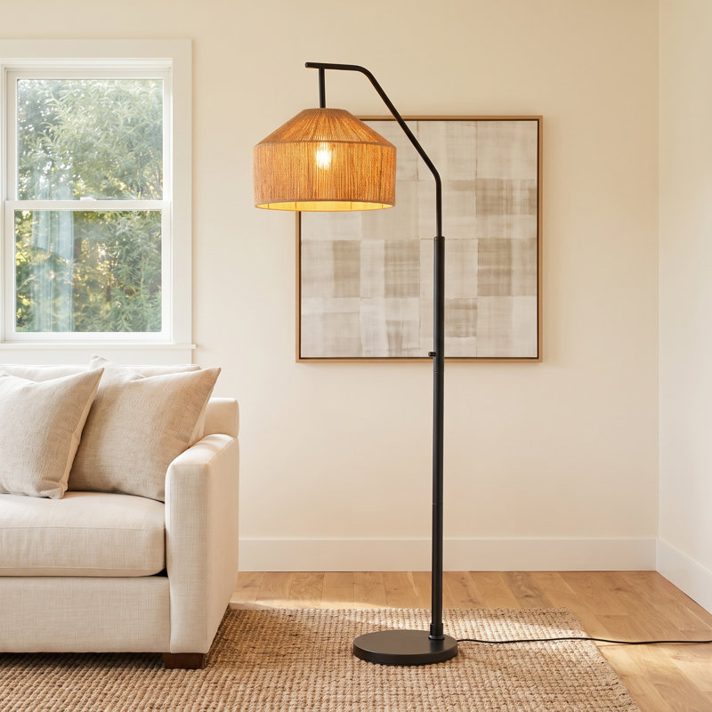 Camella 65'' Black Task Floor Lamp
