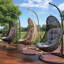 Malibu Hanging Chair - Grey-21609303