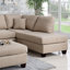 3 pièces Canapé modulaire réversible pour canapé de salon et repose-pieds en polyfibre-68266921