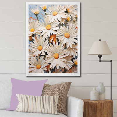 " White Daisy Meadow Elegance "