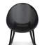 Chaises berçantes de patio industrielles modernes, chaises berçantes en forme d'œuf et chaises d'extérieur d'intérieur en plastique toutes saisons avec design perforé respirant pour la terrasse, le balcon, la véranda et le bord de la piscine, noir-487010668