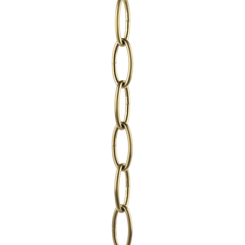 9-Gauge Chain, Gold, 48" H x 0.5" W