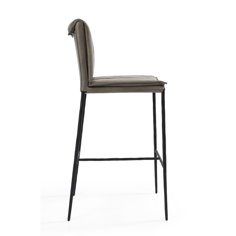 Mayer 26 Counter Stool Antique Brown, Pewter Gray, Counter Stool (27" Seat Height)